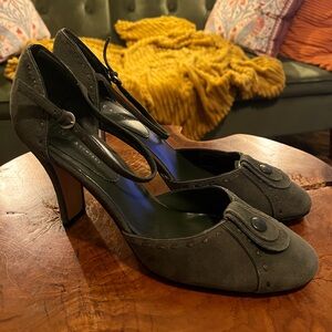 Nine West Vintage Olive Green Mary Jane 10